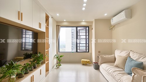 5.9w搞定48㎡奶油風(fēng)公寓，兩人一貓超舒服|長沙全屋整裝