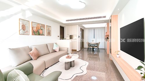 120m²現(xiàn)代奶油溫馨小家，我超愛(ài)|長(zhǎng)沙全屋整裝