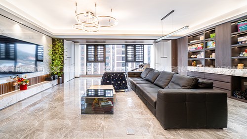 181m²意式輕奢大平層，主臥隔斷設(shè)計絕了|長沙全屋整裝