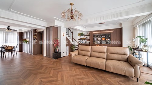 漢唐翰林府145m²復(fù)式，法式中古超會裝|長沙全屋整裝